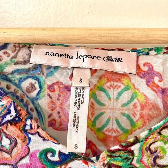 Nanette Lepore Swim Greek Tiles Goddess Caftan Coverup Small - Picture 10 of 12